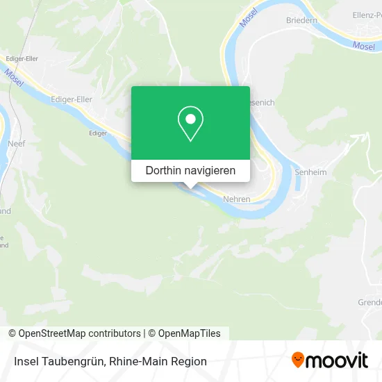 Insel Taubengrün Karte