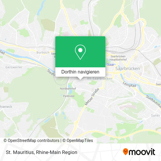 St. Mauritius Karte