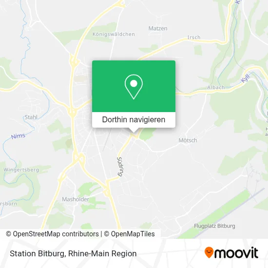 Station Bitburg Karte