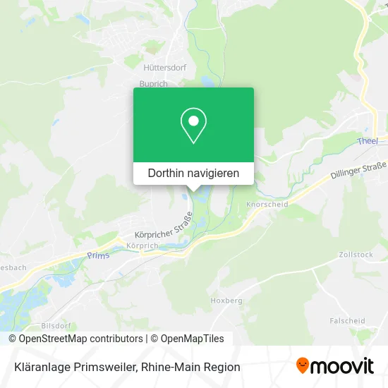 Kläranlage Primsweiler Karte