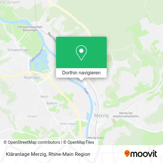 Kläranlage Merzig Karte