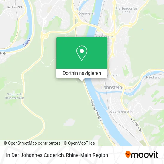 In Der Johannes Caderich Karte