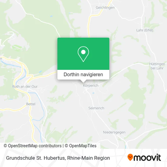 Grundschule St. Hubertus Karte