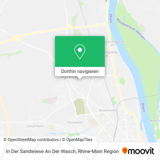 In Der Sandwiese An Der Wasch Karte