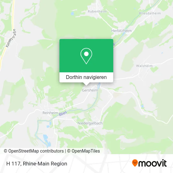 H 117 Karte
