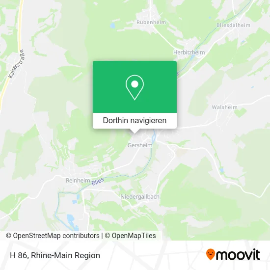 H 86 Karte