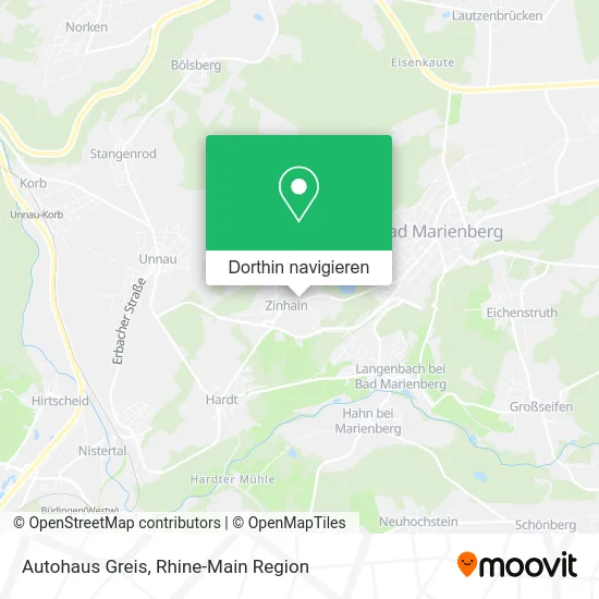 Autohaus Greis Karte