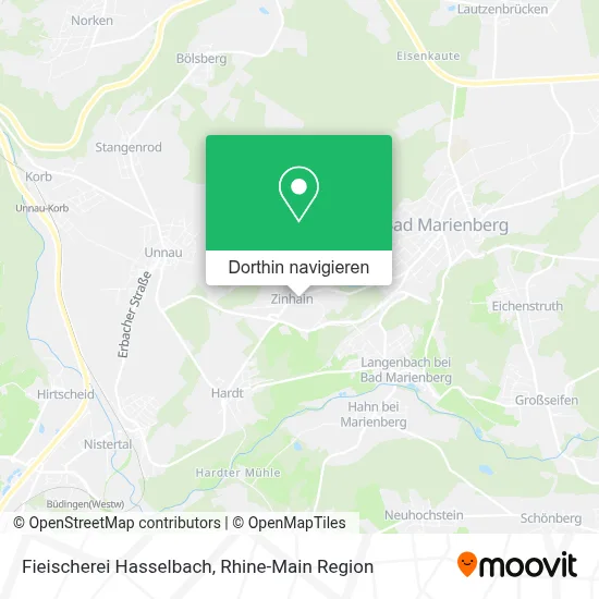 Fieischerei Hasselbach Karte