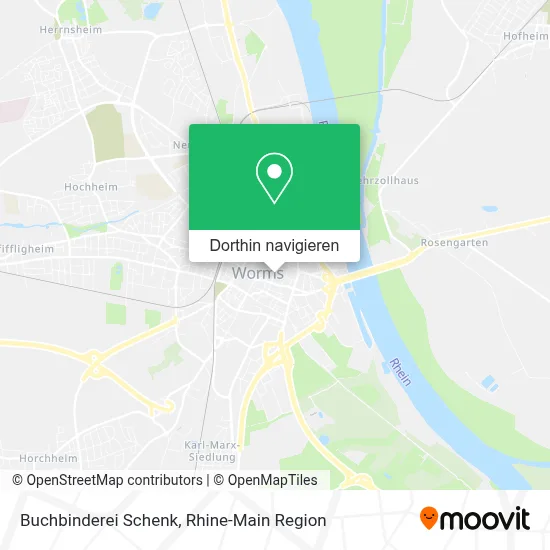 Buchbinderei Schenk Karte