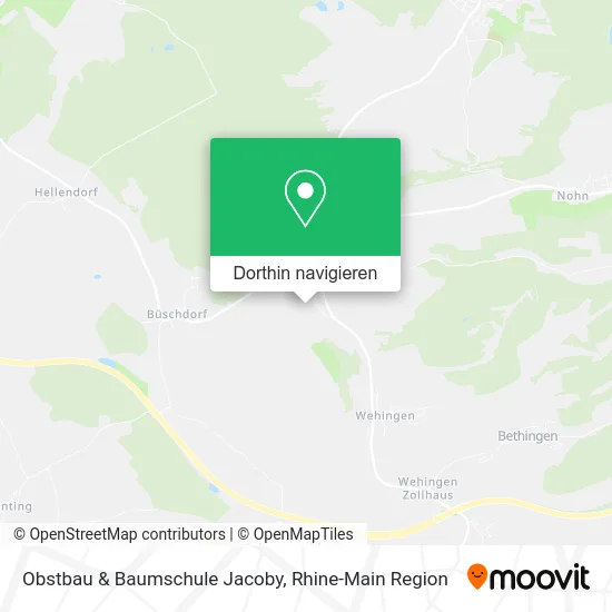 Obstbau & Baumschule Jacoby Karte