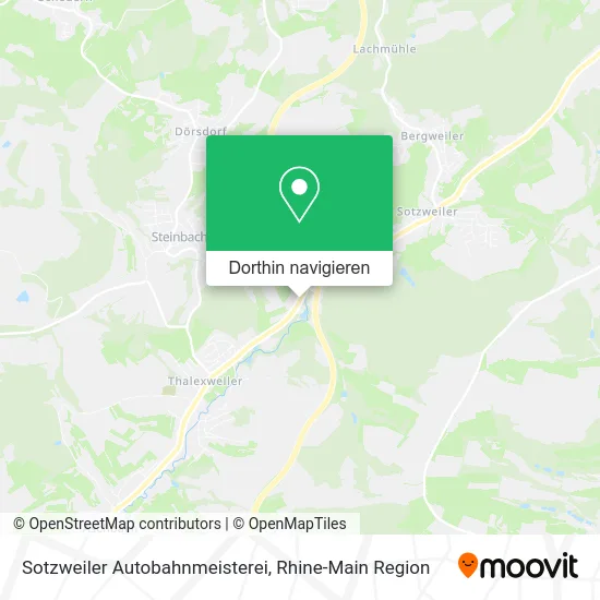 Sotzweiler Autobahnmeisterei Karte