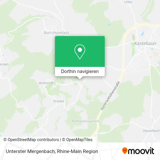 Unterster Mergenbach Karte