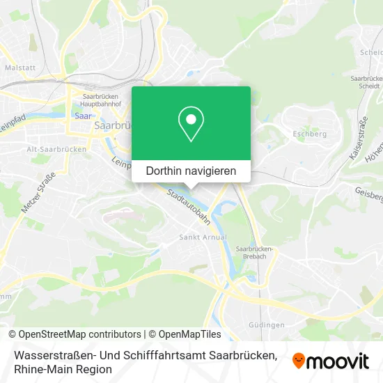 Wasserstraßen- Und Schifffahrtsamt Saarbrücken Karte