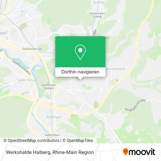 Werkshalde Halberg Karte