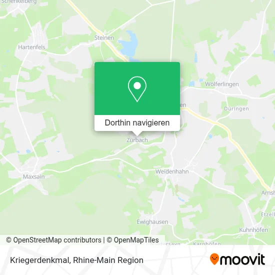 Kriegerdenkmal Karte