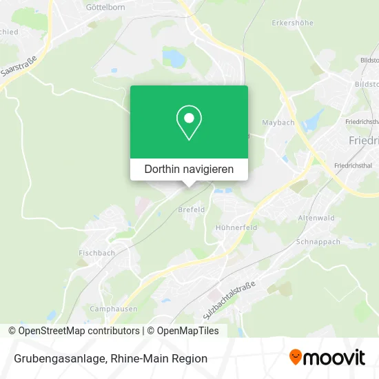 Grubengasanlage Karte