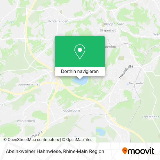 Absinkweiher Hahnwiese Karte
