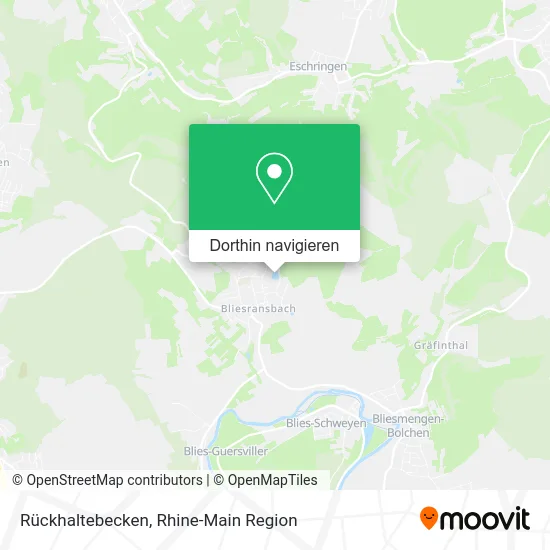 Rückhaltebecken Karte
