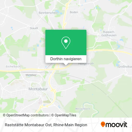 Raststätte Montabaur Ost Karte