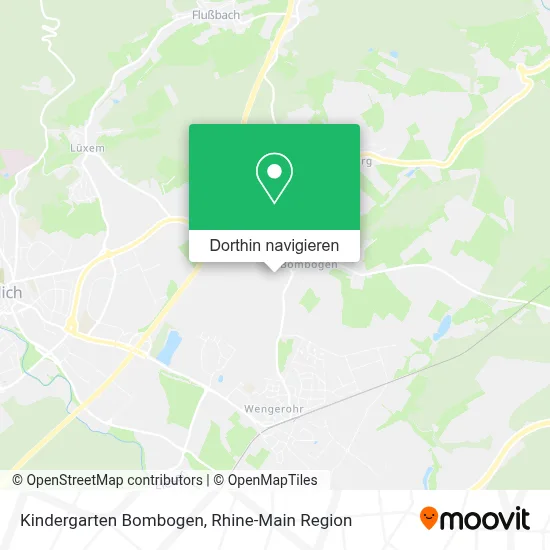 Kindergarten Bombogen Karte