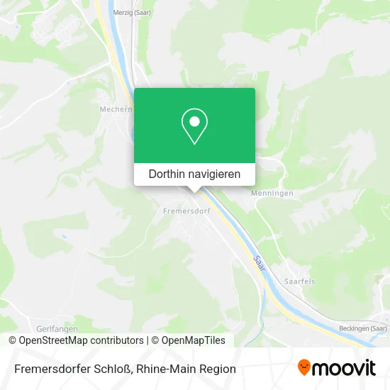 Fremersdorfer Schloß Karte
