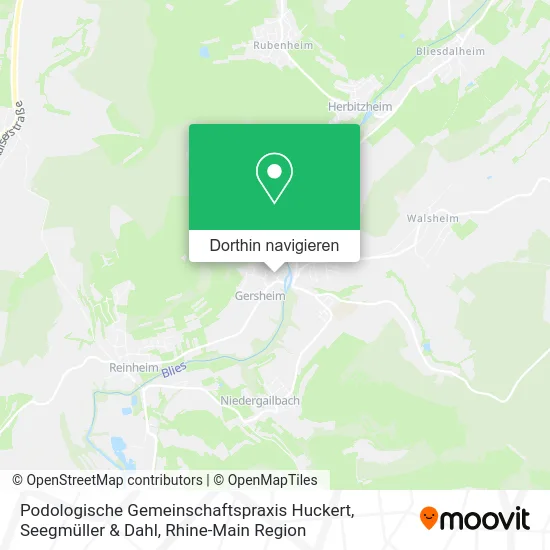 Podologische Gemeinschaftspraxis Huckert, Seegmüller & Dahl Karte