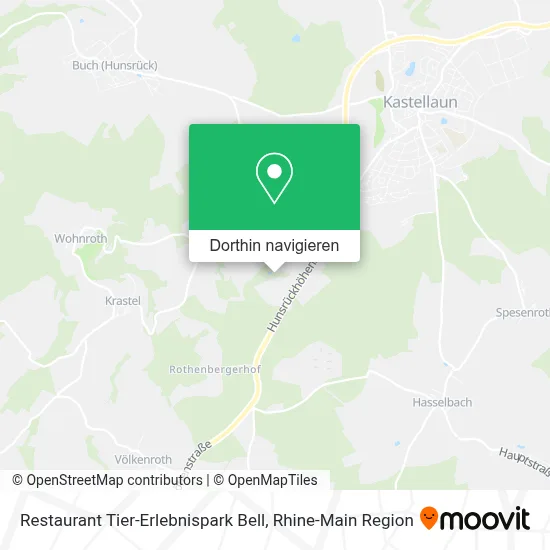 Restaurant Tier-Erlebnispark Bell Karte