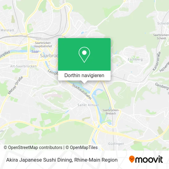 Akira Japanese Sushi Dining Karte