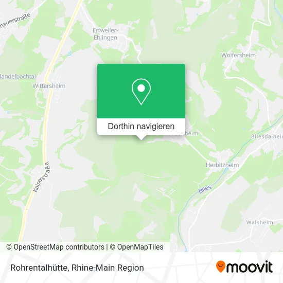 Rohrentalhütte Karte