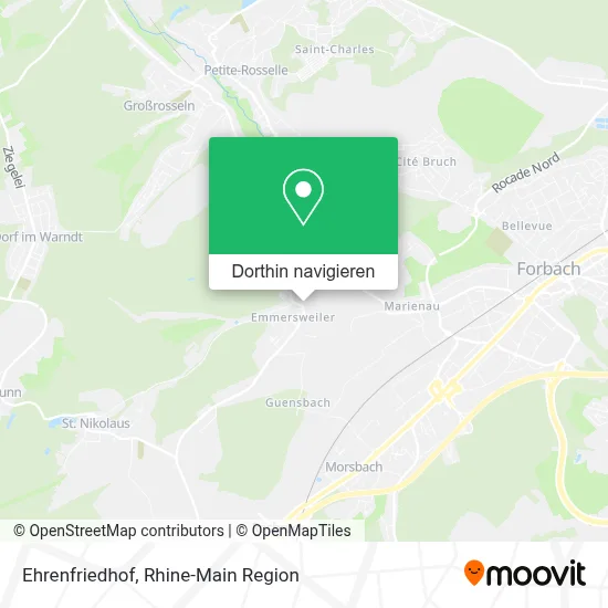 Ehrenfriedhof Karte