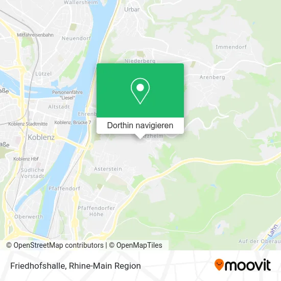 Friedhofshalle Karte