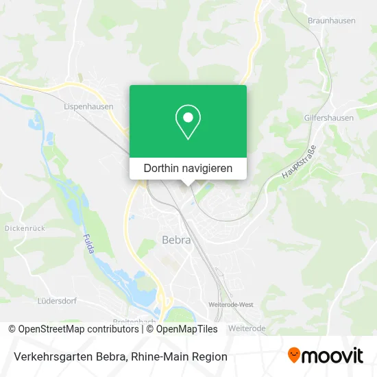 Verkehrsgarten Bebra Karte