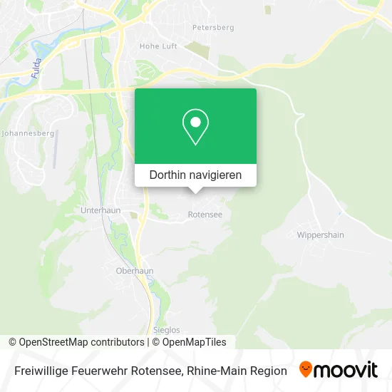 Freiwillige Feuerwehr Rotensee Karte