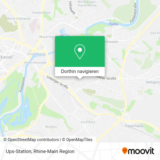 Ups-Station Karte