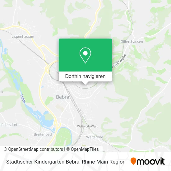 Städtischer Kindergarten Bebra Karte