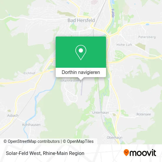 Solar-Feld West Karte