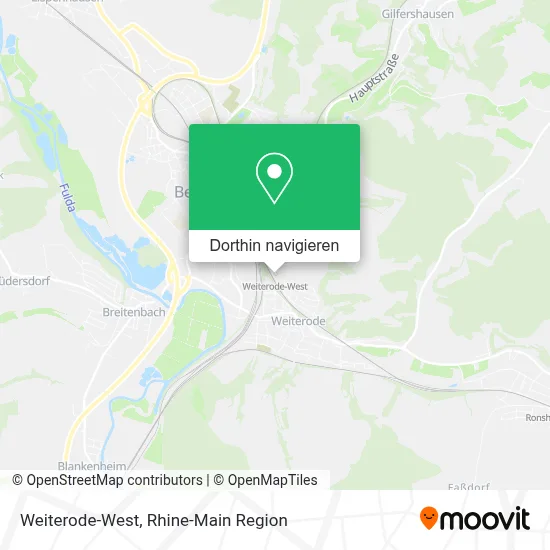 Weiterode-West Karte