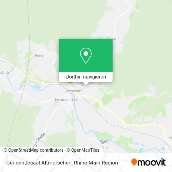 Gemeindesaal Altmorschen Karte