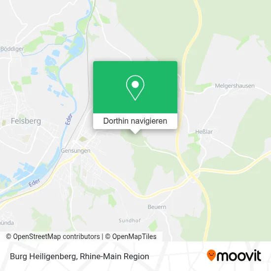 Burg Heiligenberg Karte