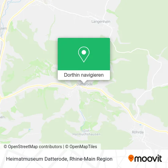Heimatmuseum Datterode Karte