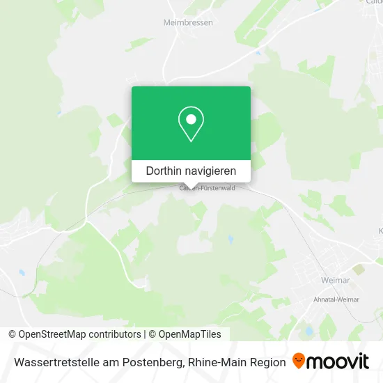Wassertretstelle am Postenberg Karte