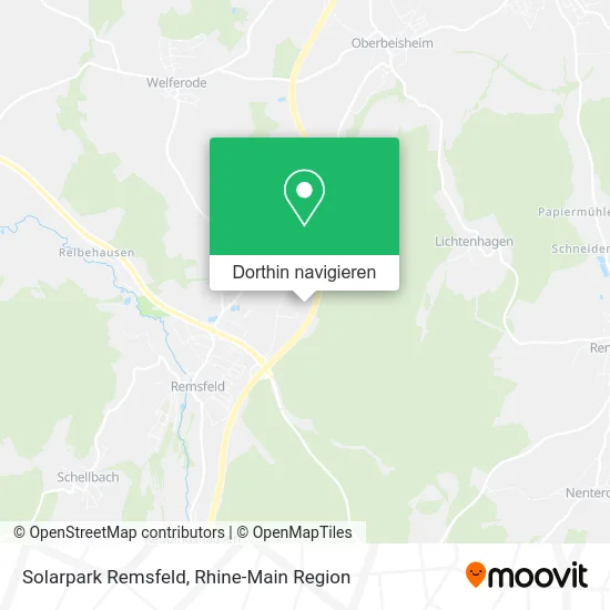 Solarpark Remsfeld Karte