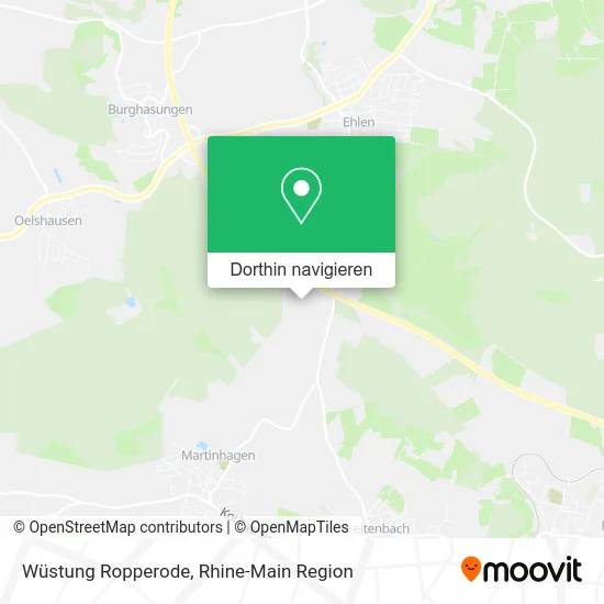 Wüstung Ropperode Karte