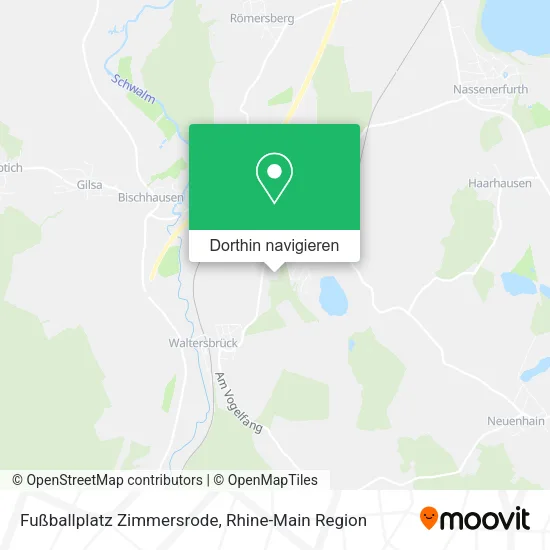 Fußballplatz Zimmersrode Karte