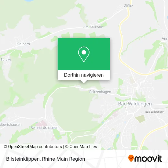 Bilsteinklippen Karte