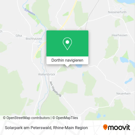 Solarpark am Peterswald Karte