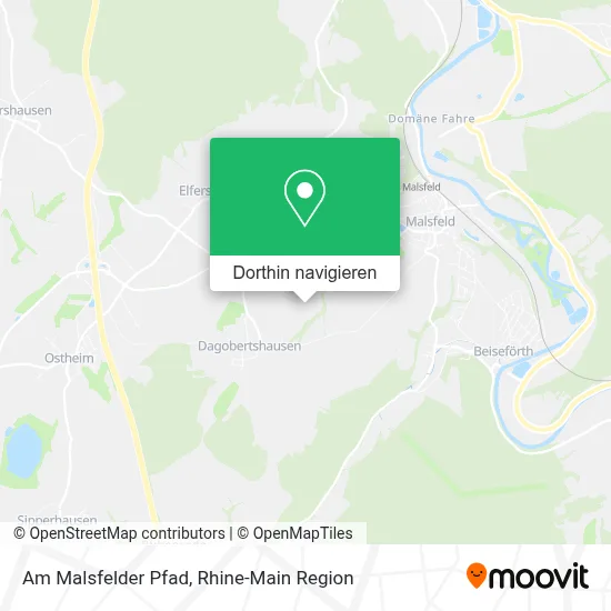 Am Malsfelder Pfad Karte