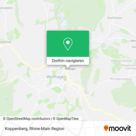 Koppenberg Karte