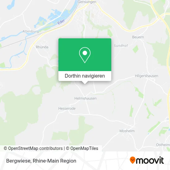 Bergwiese Karte