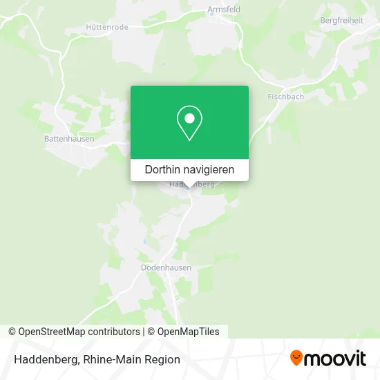 Haddenberg Karte